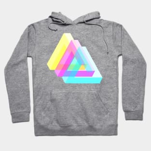 Impossible AND transparent triangles V2 Hoodie